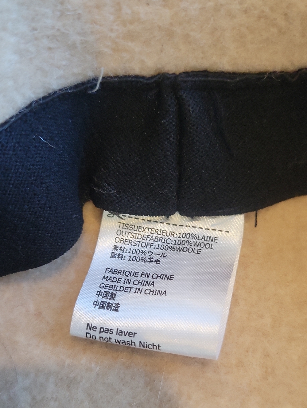 Blue Plaid Wool Beret & Cream Wool Beret - Set Of Two - Picture 3 of 7